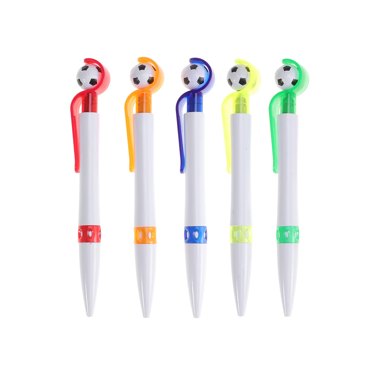 

Pack of 5 Ball-point Pen Creative Soccer Shape Stationery Ballpoint Pens for School Office
