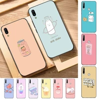 yinuoda cute chocolate ice cream phone case for huawei y 6 9 7 5 8s prime 2019 2018 enjoy 7 plus