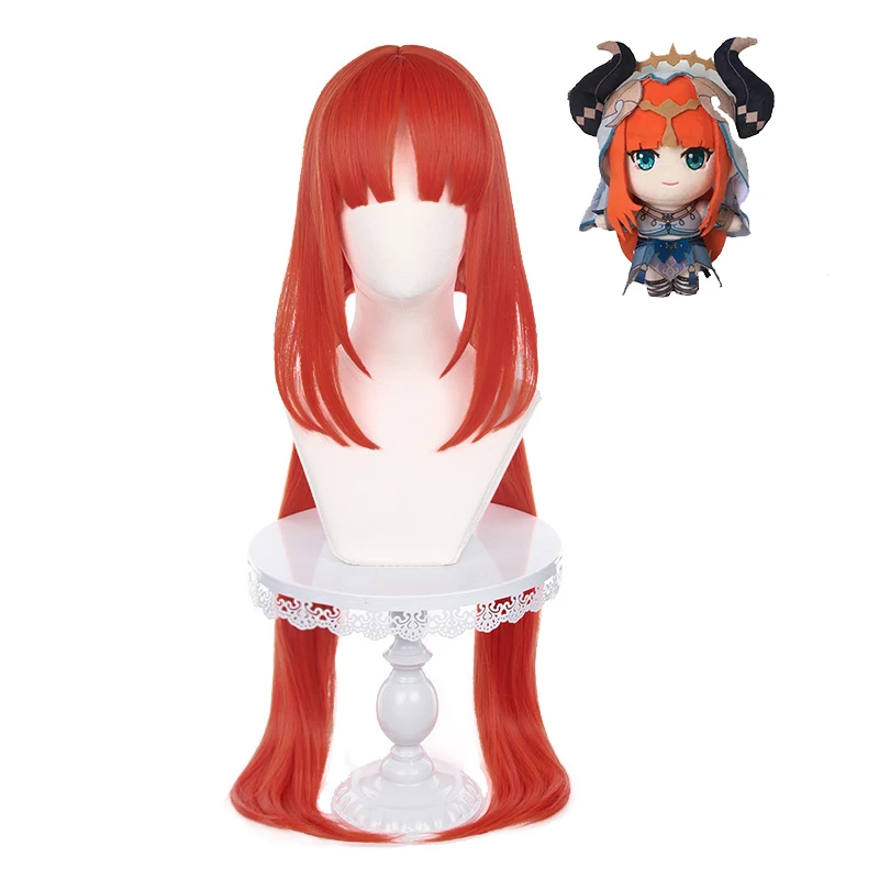 

Anime Nilou Cosplay Wig Genshin Impact Nilou Cosplay 100cm Long Heat Resistant Hair Woman Nilou Doll Party
