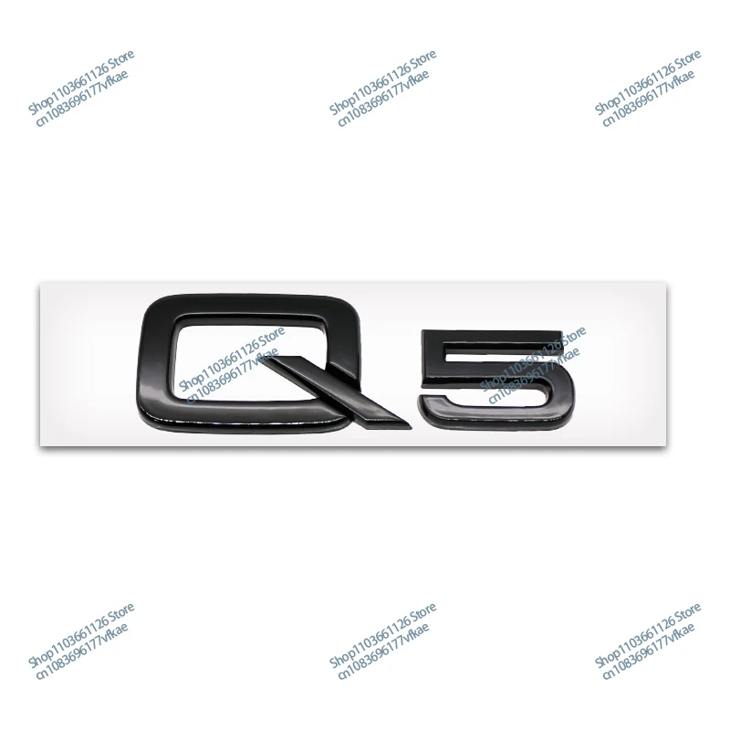 4-кольцевой логотип из АБС-пластика глянцевый черный автомобильный капот