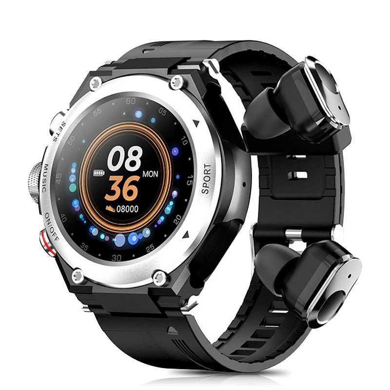 

T92 Smart Watch Men Bluetooth Call TWS 5.0 Earphone Call Play Music Waterproof Sport Smartwatch New 2023 For Android iOS