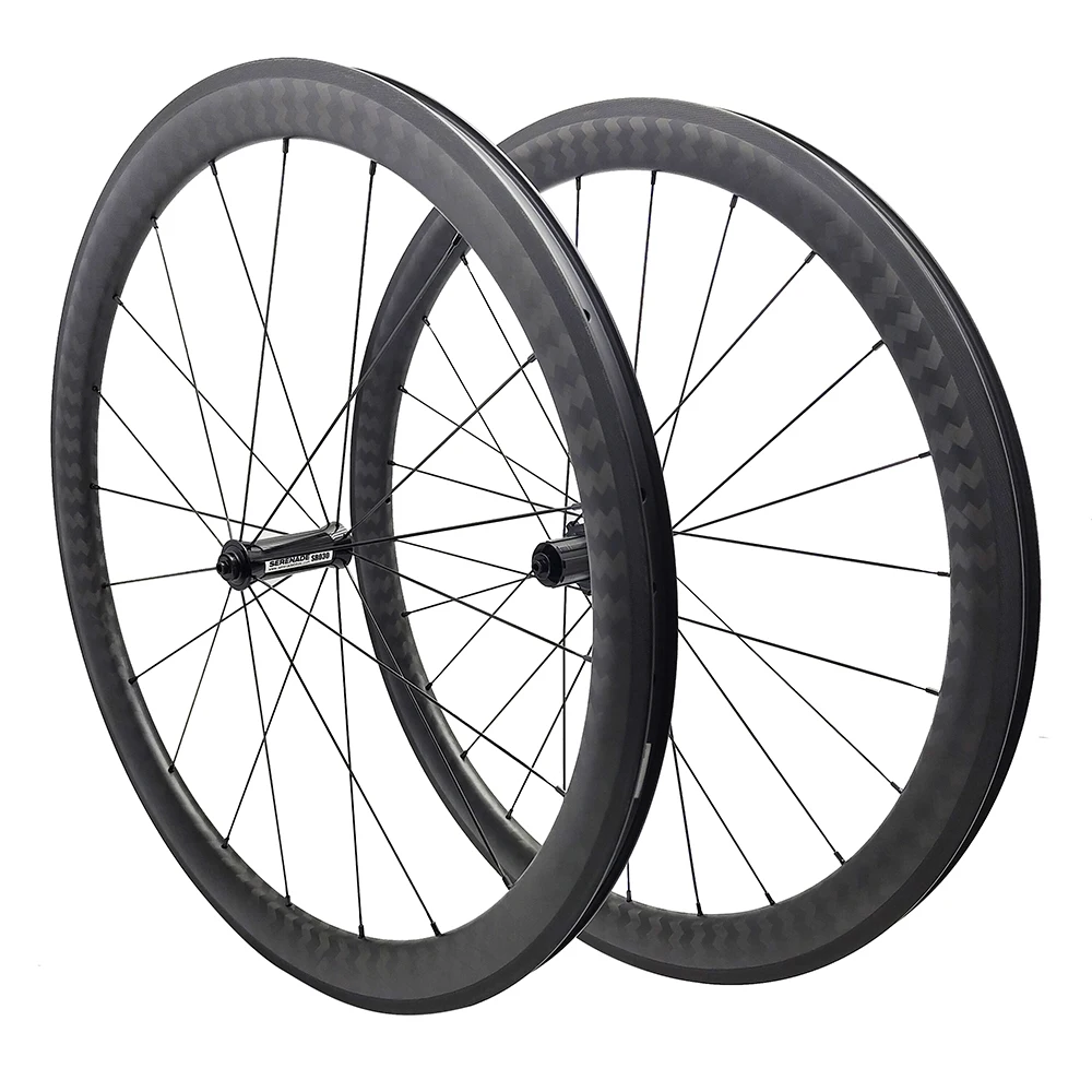 

7-Tiger 700c R13 Carbon Road Bicycle 45mm Clincher Tubeless Tubular AS61CB FS62CB Hub Aero Wheel Rim Brake Fixed Gear Wheelset