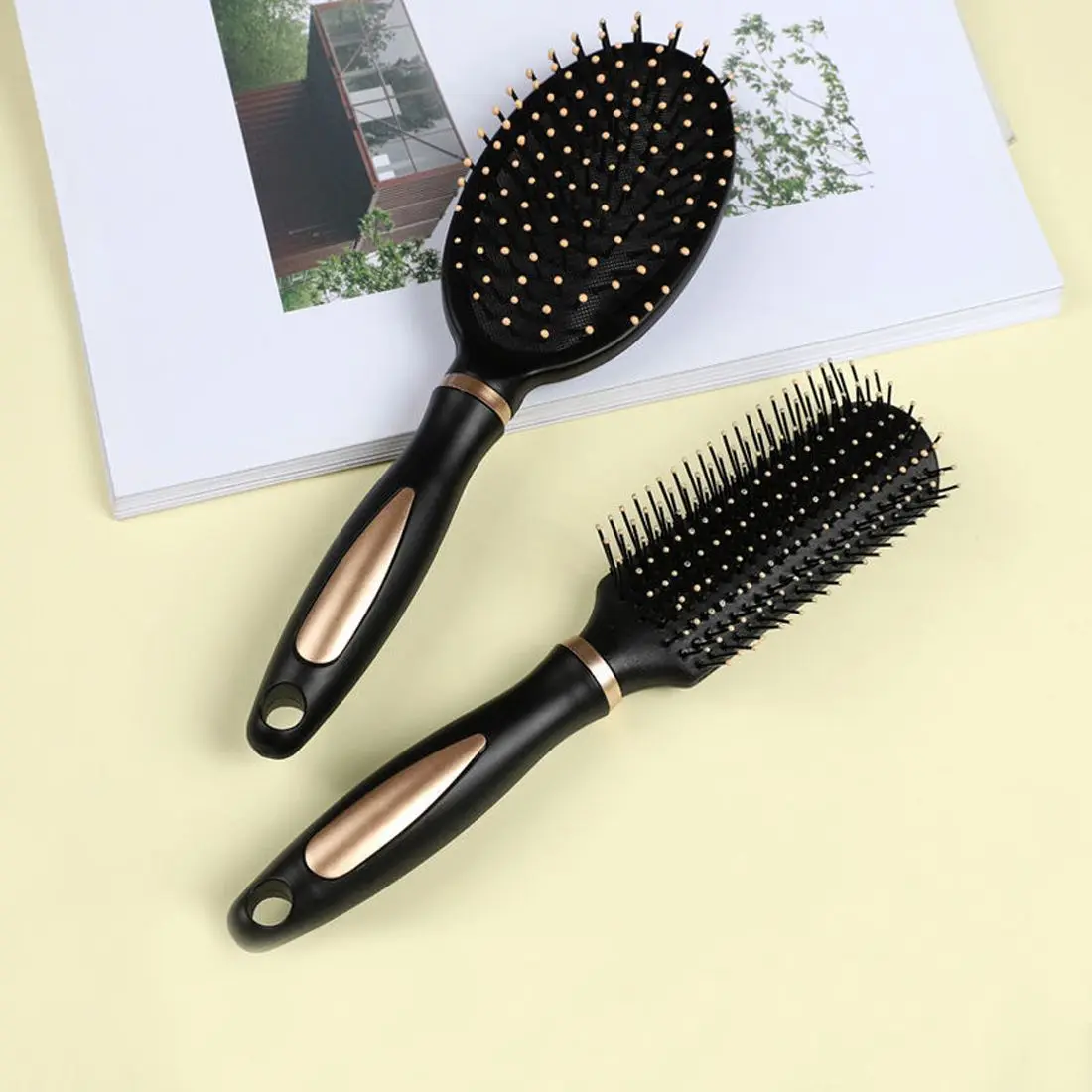

1 Pc Professional Hollowing Wide Teeth Hair Comb Unisex Scalp Massage Comb Portable DIY Hairdressing Styling Tool