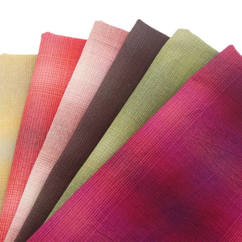 50x70 см окрашенная в пряже хлопковая ткань клетку парчовая Лоскутная Ткань одеяло