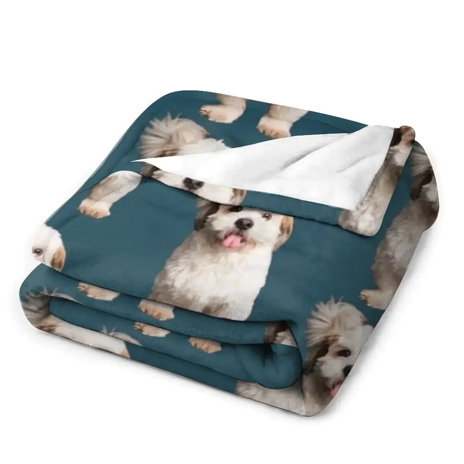 Шишон миньон la vie estšinaure avec un Shichon amoureux des chiens est lembuture Throw Blanket