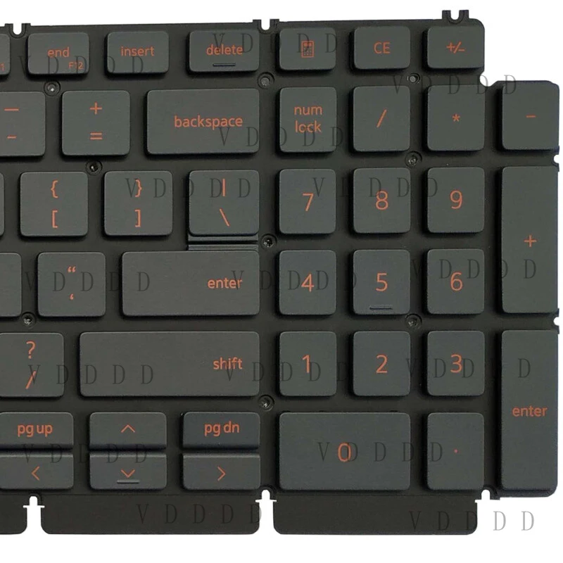 Фото НОВАЯ Клавиатура для ноутбуков DELL G15 5510 5511 5515 5520, американская раскладка, с подсветкой, 0H4XRJ №4