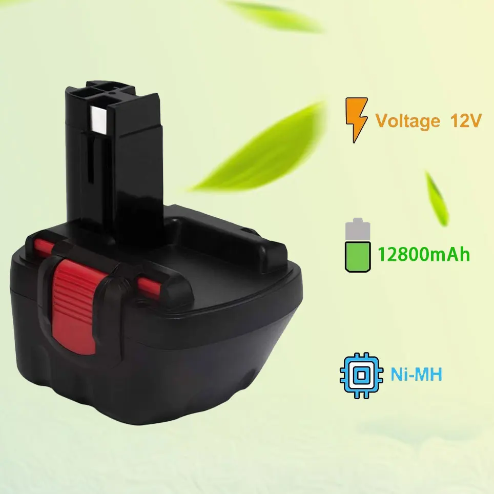 

2022 12800mAh Compatible with Bosch 12 V BAT413 BAT413A BAT414 PS40B PS41-2A PS50-2A PS50-2B PS50B PS70-2A Li-ion battery pack
