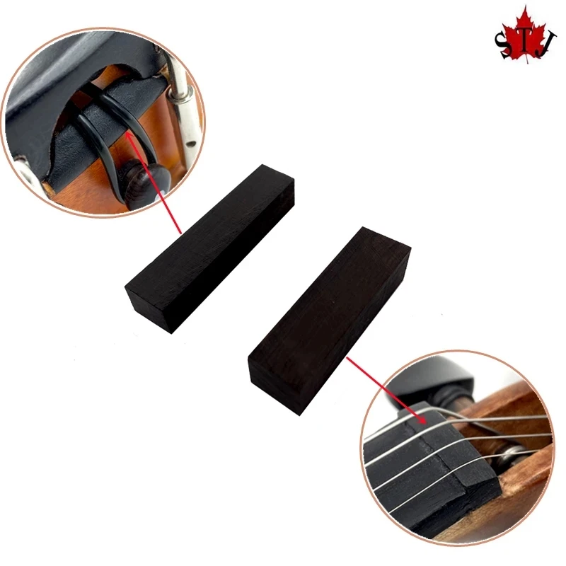 10pcs High quality material Indonesian grade A ebony wood violin Nut violin Saddle,violin fittings parts Accessories