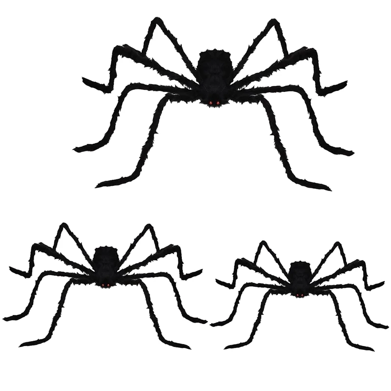 

3 упаковки, реалистичные пушистые пауки