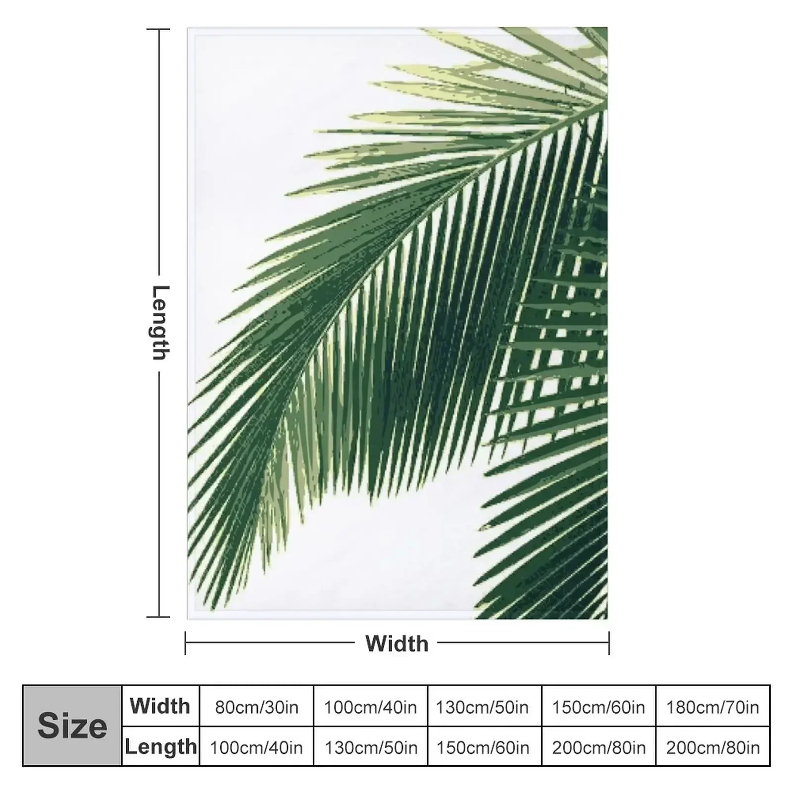 Новое одеяло с тропическими пальмовыми листьями термобелье для путешествий идеи