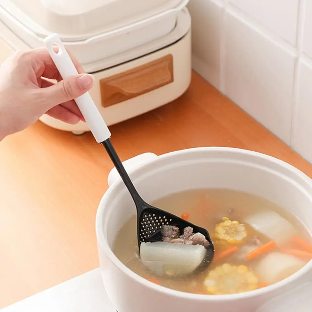 

Durable Skimmer Spoon Anti-scalding Reusable Good Grip Slotted Ladle Slotted Spoon Slotted Ladle