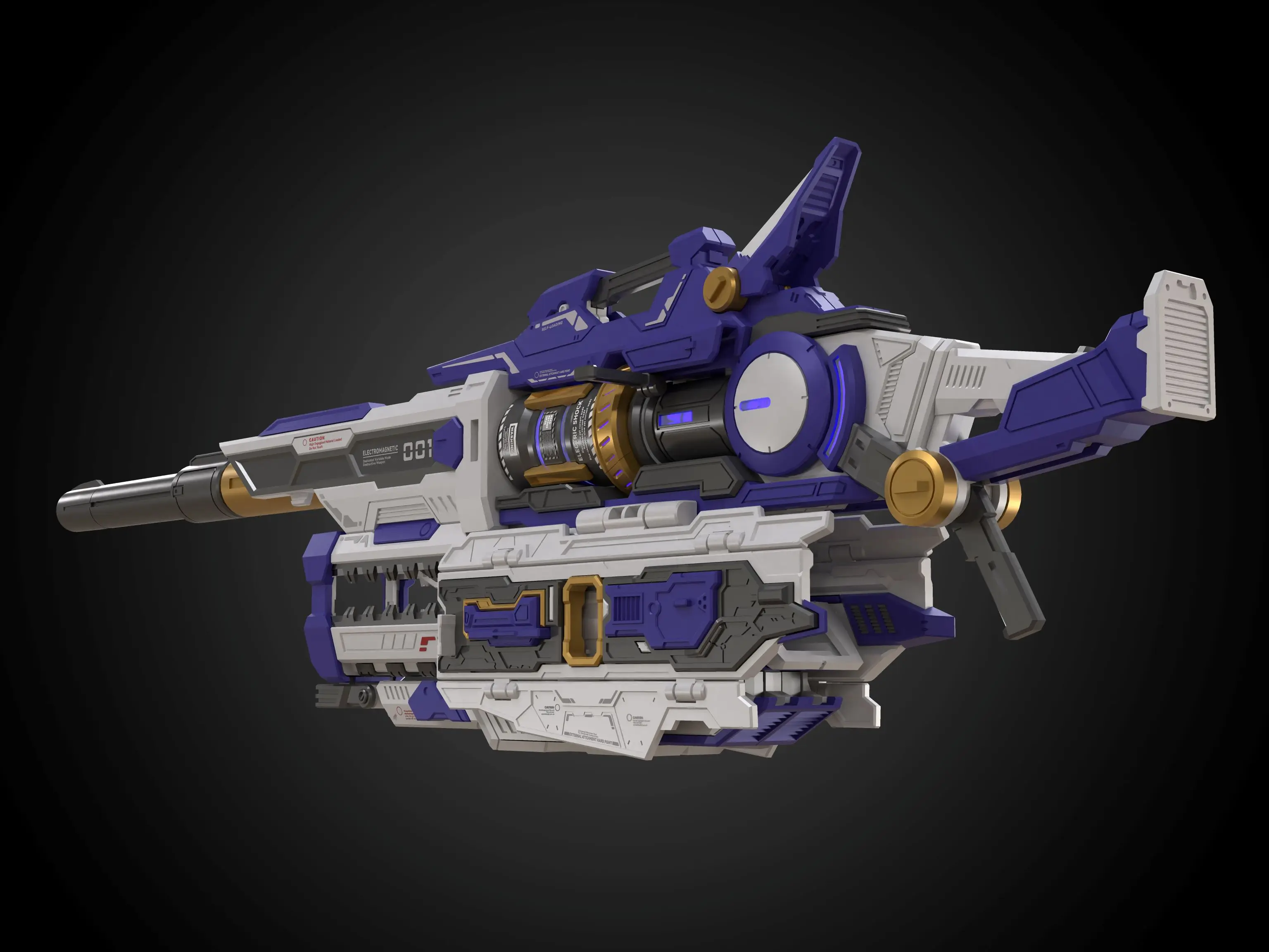 Набор деталей для обновления сверхмощного рельсового пистолета 1/100 1/144 Pro