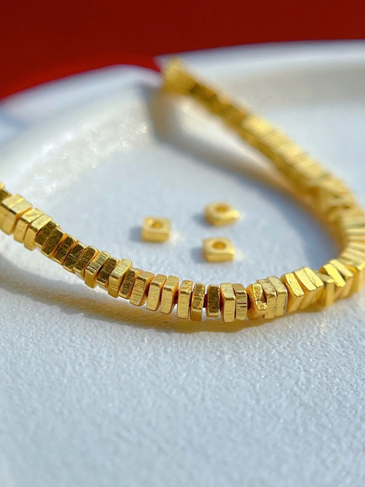 925 древние серебряные аксессуары однотонные квадратные сломанные золотые