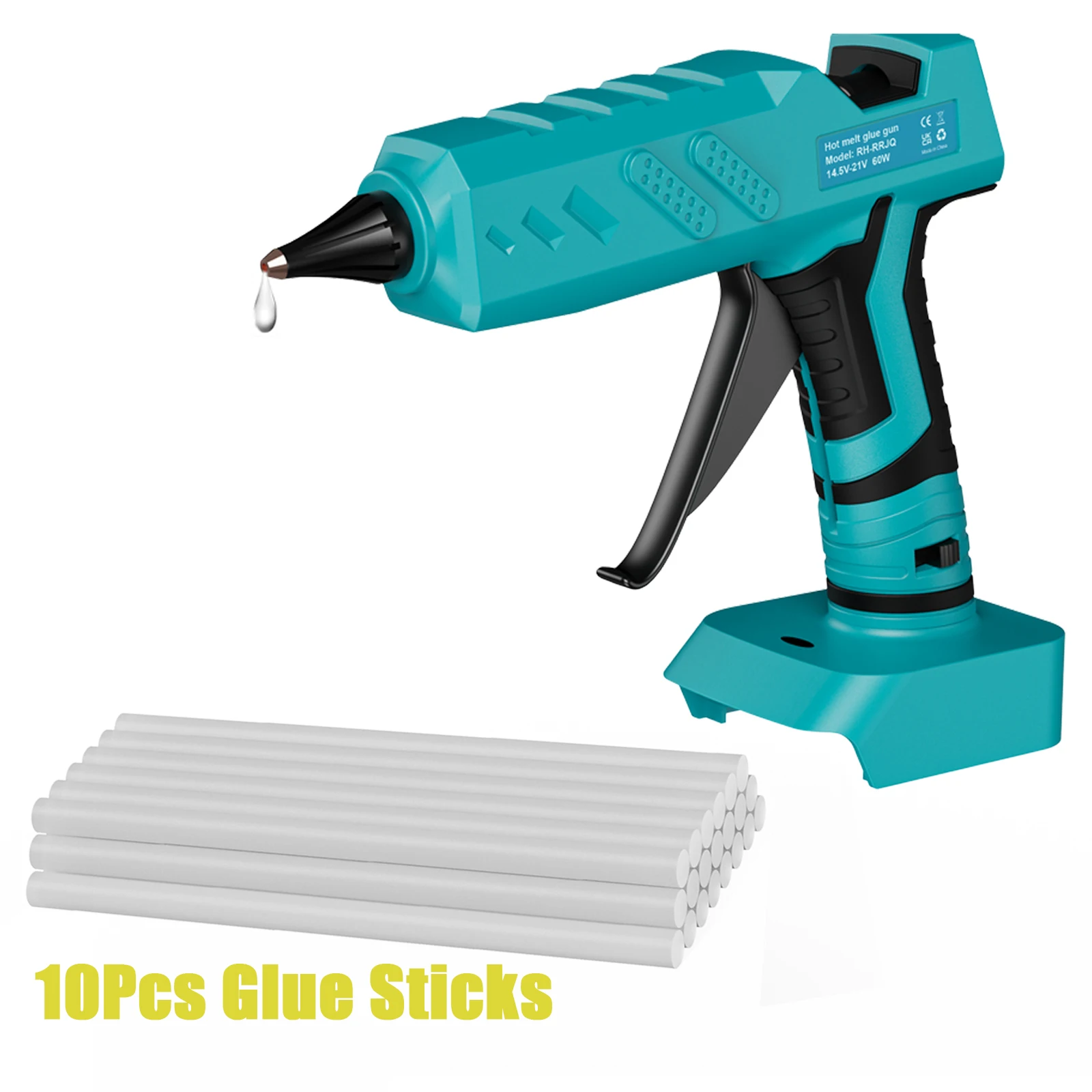 

Беспроводной клеевой пистолет Makita 80 Вт синего цвета