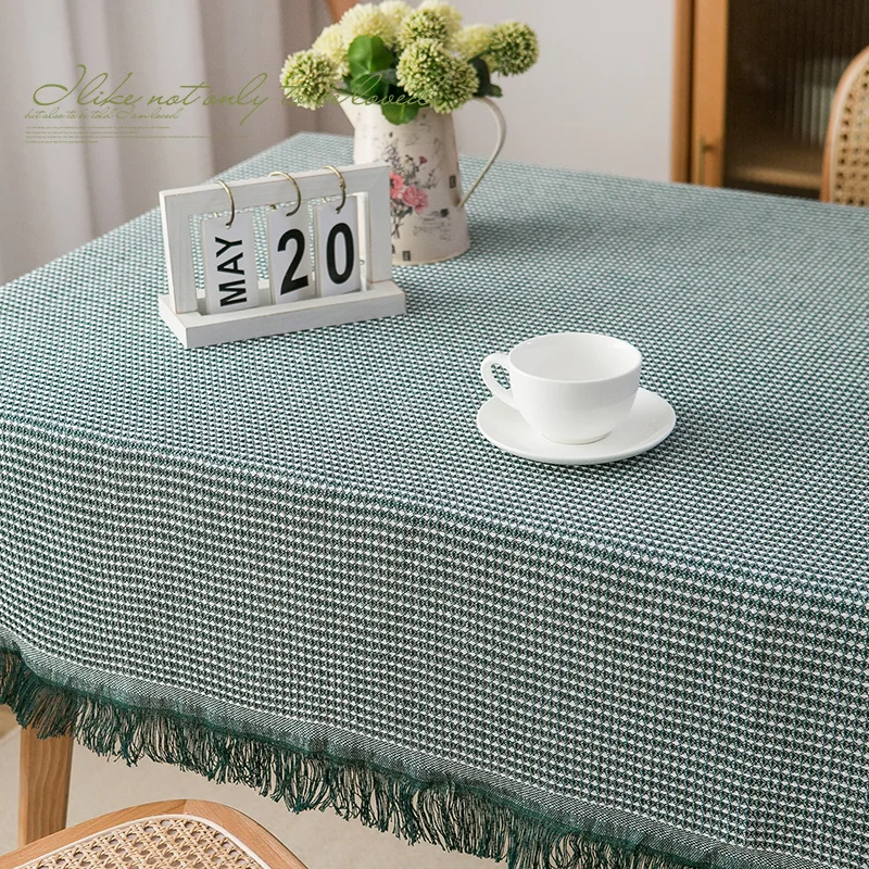 

French minimalist modern tablecloth waterproof coffee table mat Nordic rectangular dining table cloth tablecloth