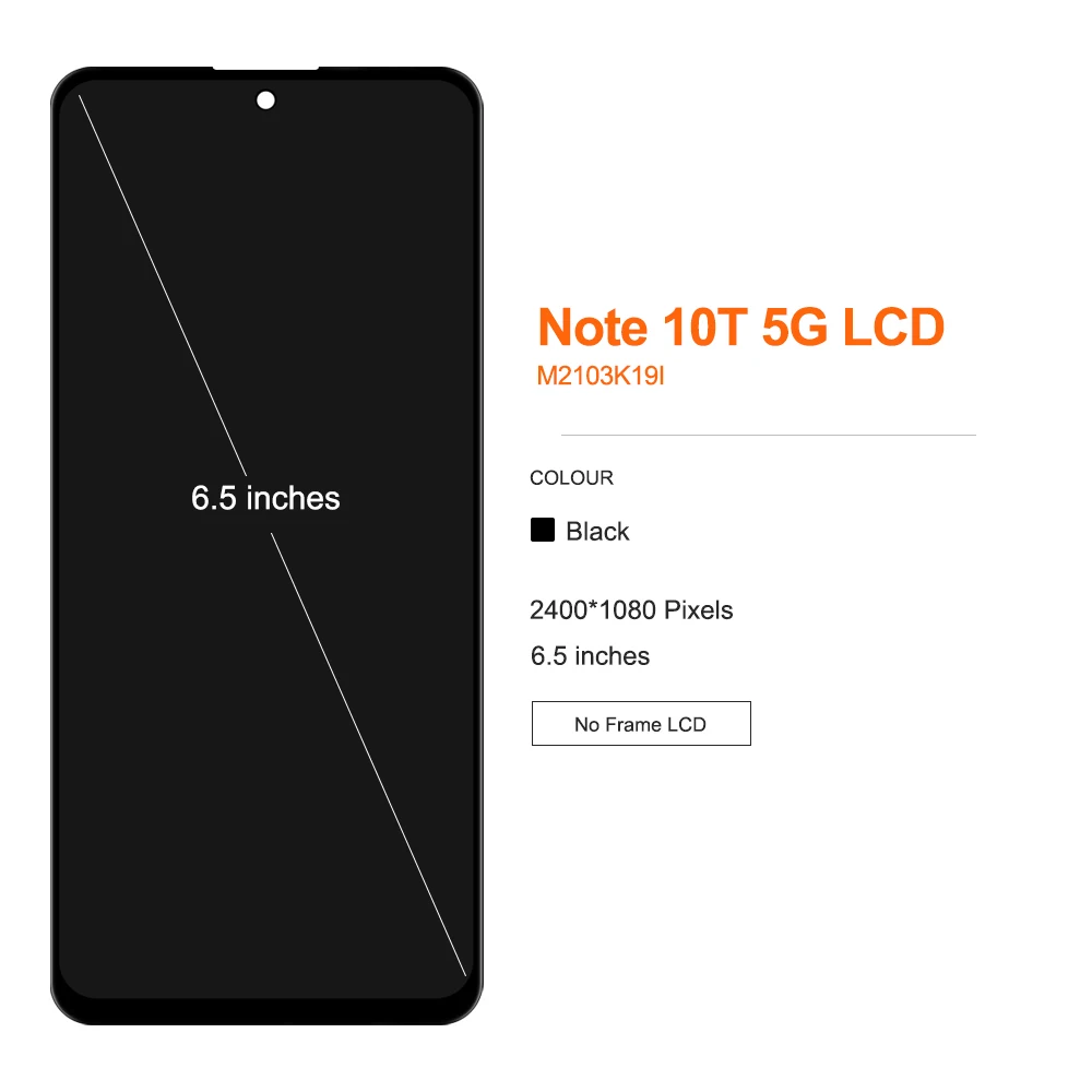 ЖК-дисплей 6 5 дюйма для Xiaomi Redmi Note 10T дисплей с сенсорной панелью и дигитайзером в
