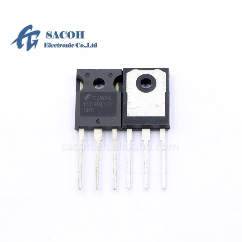10Pcs FGH40T100SMD or FGH40T120SMD or FGH40T120SQDNL4 or FGH40N120AN TO-247 40A 1000V Field Stop Trench IGBT