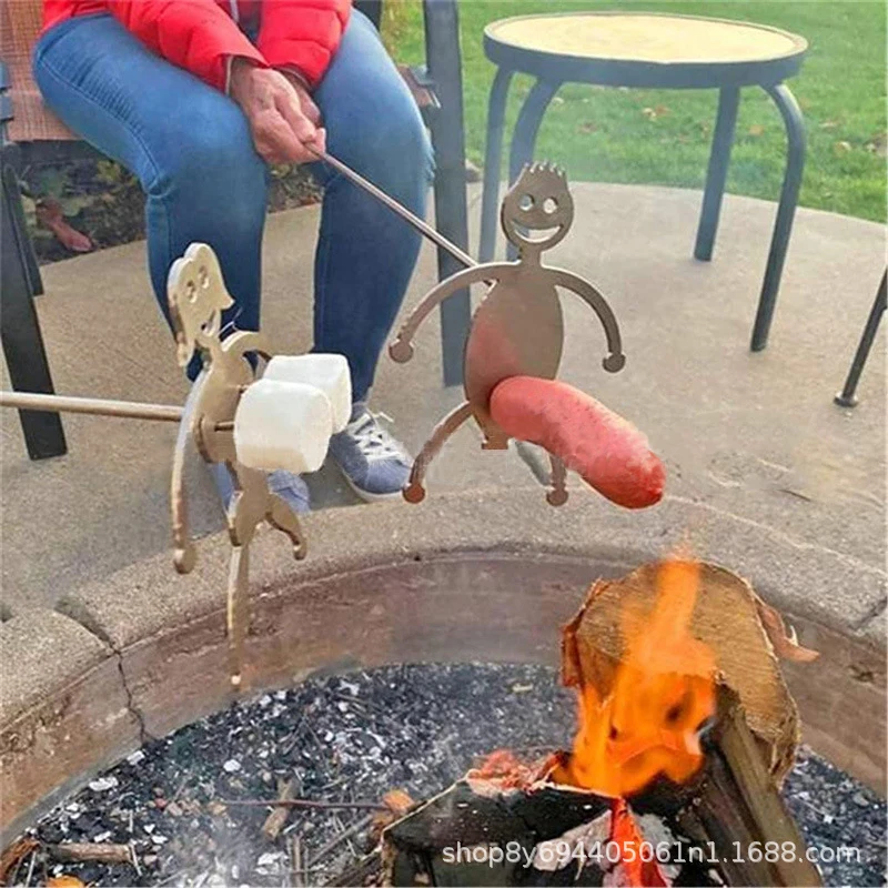Шпажки для жарки сосисок из нержавеющей стали многоразовые мальчиков и девочек