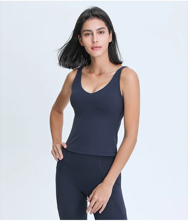 Lulunalan Yoga Fitness Top Women Bra Womens Clothing Gym Tank Top U-shaped Outdoor Home Underwear Sports Top Women's Gym Outfit