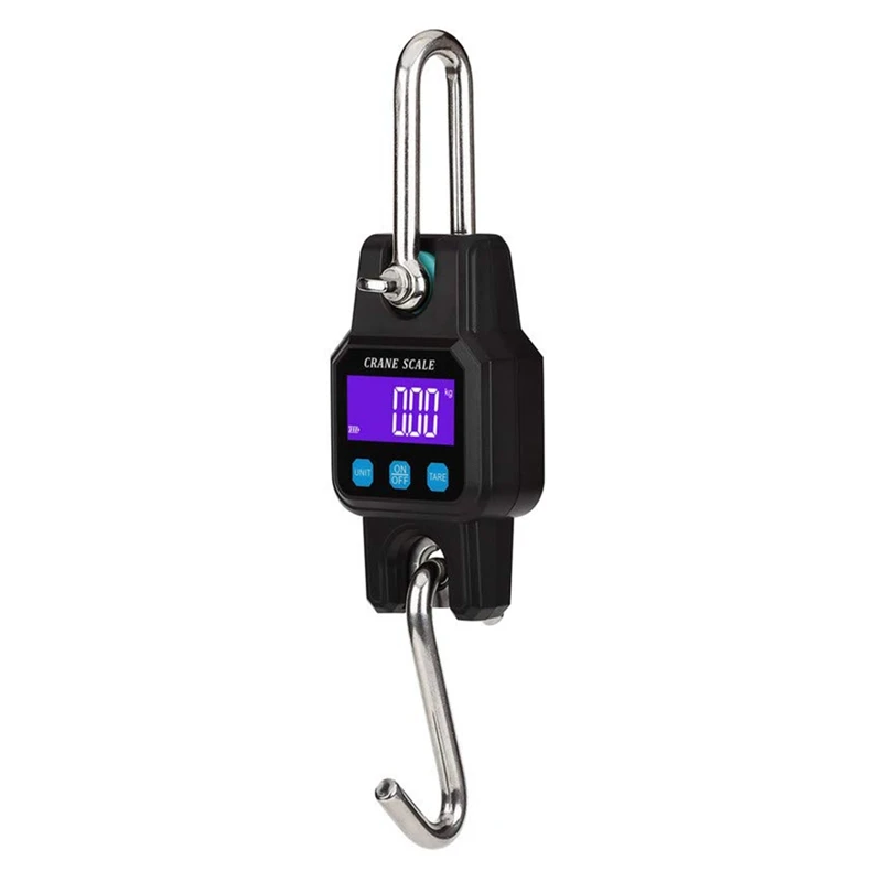 

300Kg/50G Smart Crane Scale Rechargeable Portable Hanging Hook Scales W/ 4.0 BT USB For Industrial Hook Scale