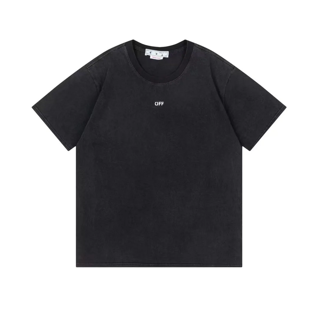 

Fashion Luxury OFF-WHITE St. Matthew's Men makes old washed oversized men's and women's matching T-shirts