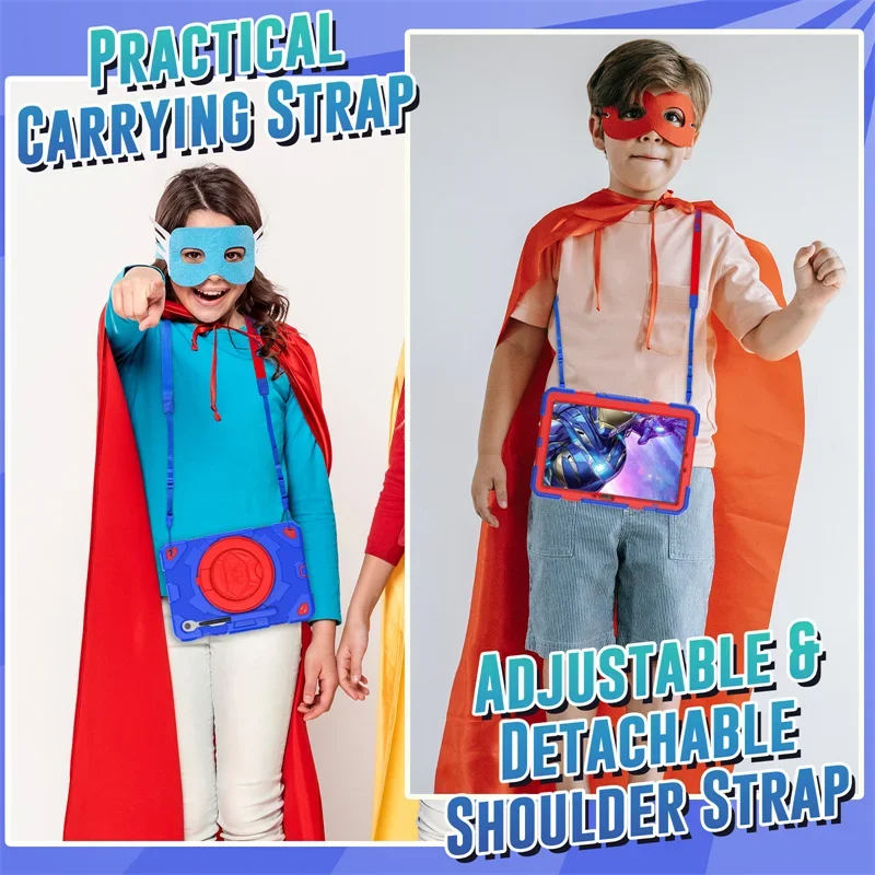 Противоударный чехол для Samsung Galaxy Tab S9 11 Plus 12 4 дюйма 2023 X FE чехлы с ремешком на плечо