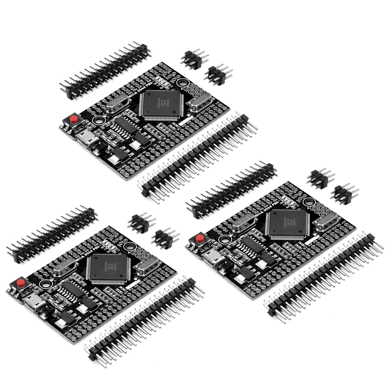 

3PCS MEGA 2560 PRO Board Embed CH340G/ATMEGA2560-16AU Chip With Male Pin Headers, Compatible For Arduino Mega2560 DIY