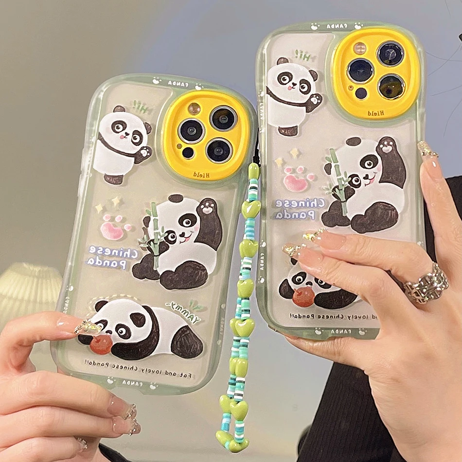 

For iPhone 13 Funny Red Panda Phone Case For iPhone 12 11 Pro Max X XR XS Max Small Waist Two-In-One Soft TPU Cover