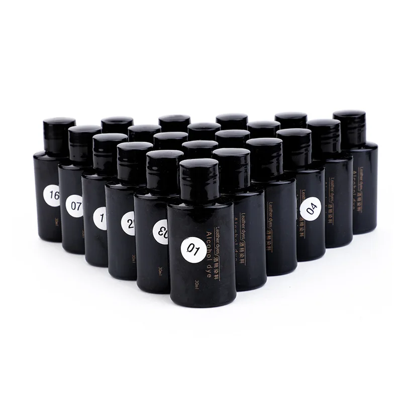 

30ml Vegetable Tanned Handmade Leather Dyeing Agent Professional Dilutable Alcohol Leather Dye