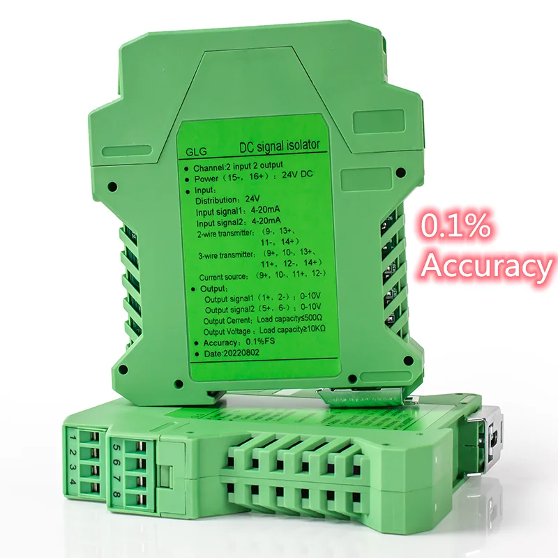

DC Signal Isolation Transmitter Current Voltage Transducer Multiple Input Output 0-20mA 4-20MA 0-5V 0-10V Converter