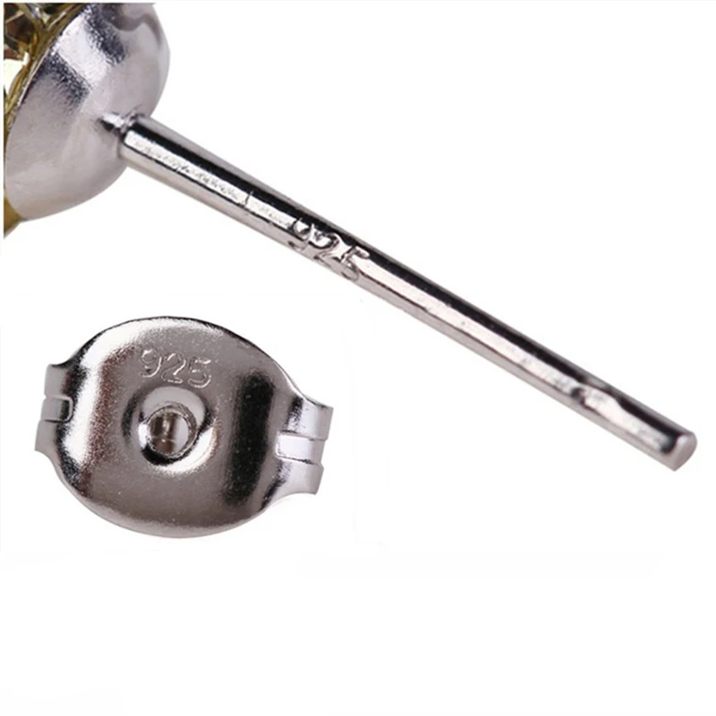 Серьги-гвоздики с кристаллами Samonica Королевского синего цвета из чешского