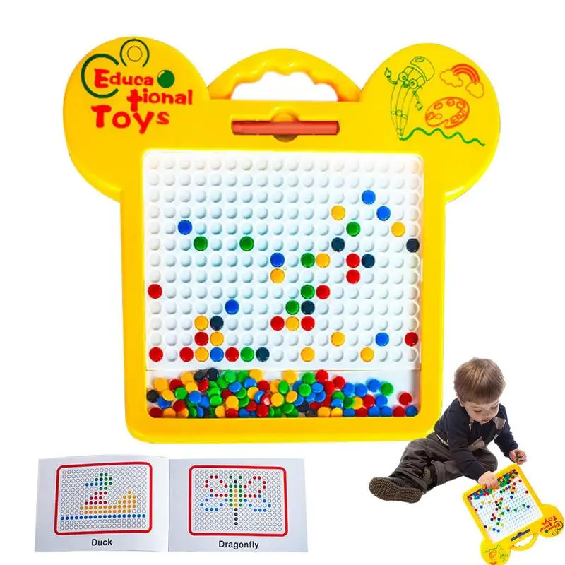 

Doodle Board Magnetic Drawing Board For Kids & Toddlers Magnetic Dot Art Montessori Educational Preschool Toy With Magnet Stylus