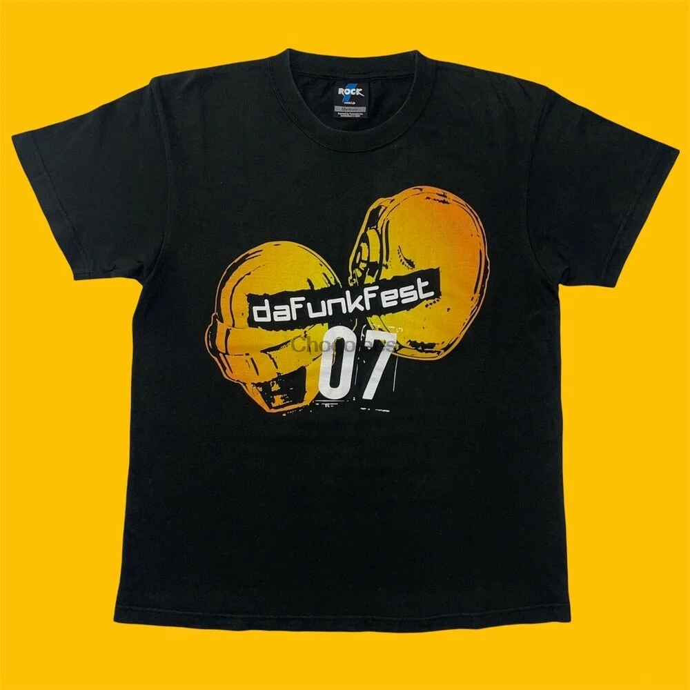 Винтажная Футболка Daft Punk Alive Tour 2007 Da Funk Fest Aphex Twin Air Bjork |