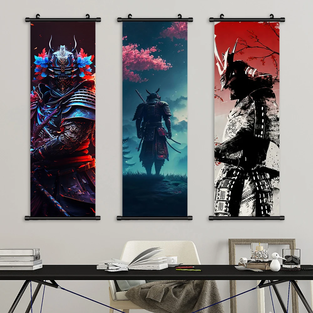 Пластиковая подвесная картина в стиле аниме 1 шт. мультяшный рисунок самурая