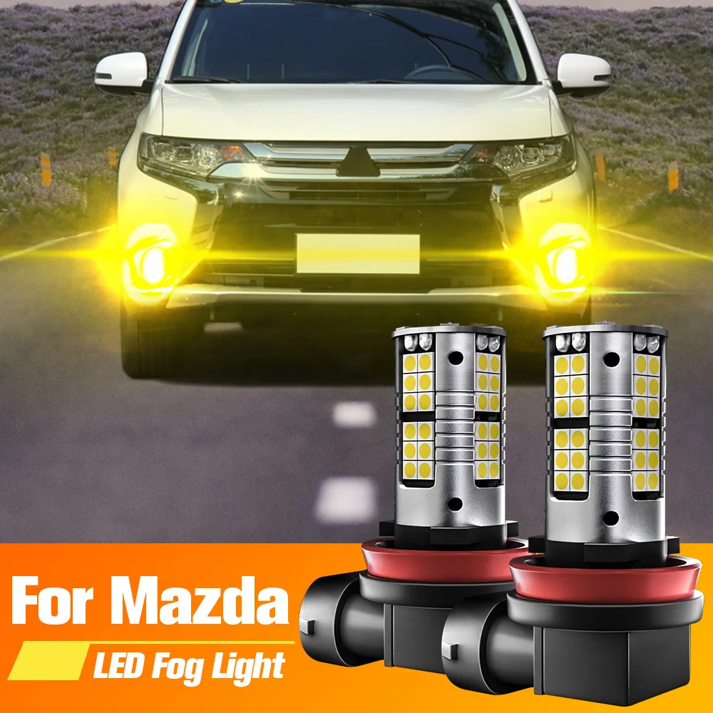 

2pcs LED Fog Light Blub H11 Lamp Canbus No Error For Mazda 2 DE DH DL DJ 3 BL BM BN 5 6 GH GJ CX-5 CX-7 CX-9 MX-5 2006-2015