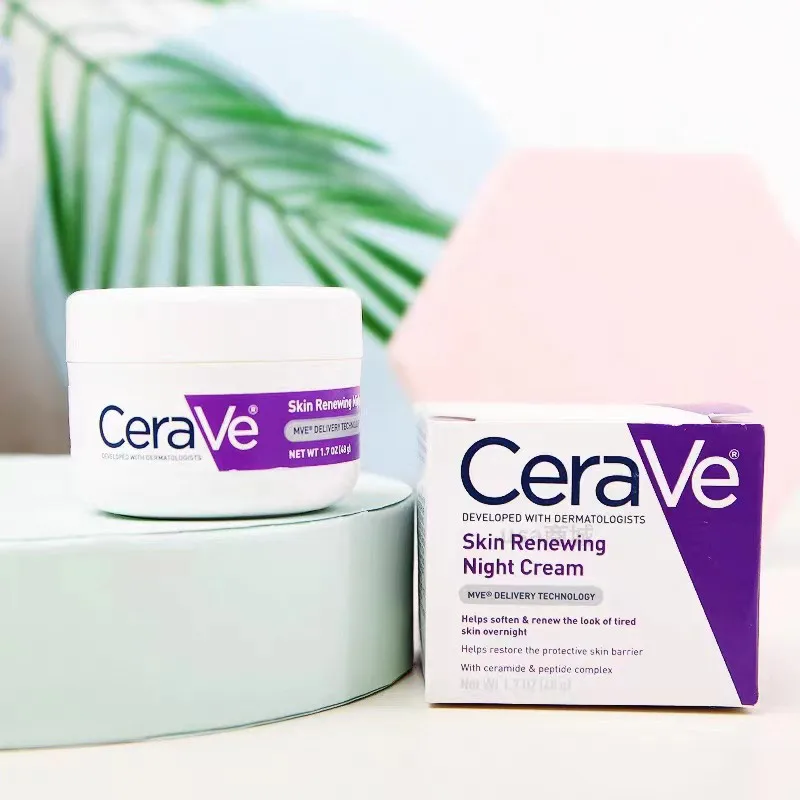 

Оригинальный восстанавливающий ночной крем для кожи CeraVe Skin, 48 г, 24 часа, увлажняющий питательный восстанавливающий крем, уход за любым типом кожи