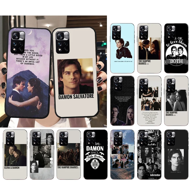 

Vampire Diaries Damon Stefan Phone Case for Xiaomi Redmi Note 12S 12 Pro 11S 11 10 9 Pro 10S Redmi 10 9 9C 9T 9A 10C Funda