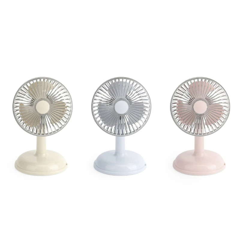 

Настольный вентилятор в стиле ретро с USB, тихий портативный вентилятор для рабочего стола, офисный стол, 2 скорости