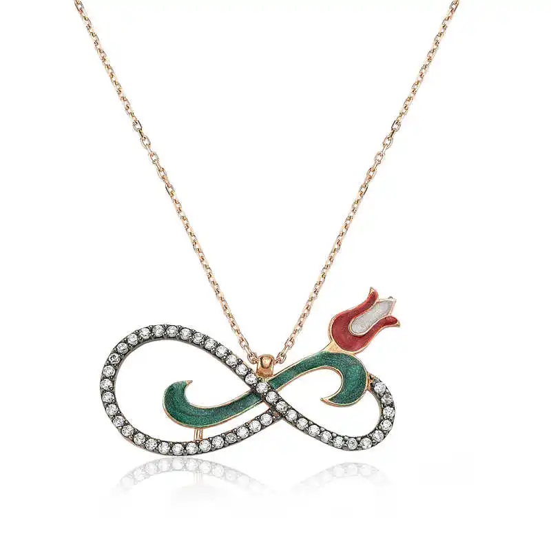 

Tevuli 925 Sterling Silver Infinity Tulip Lady Necklace