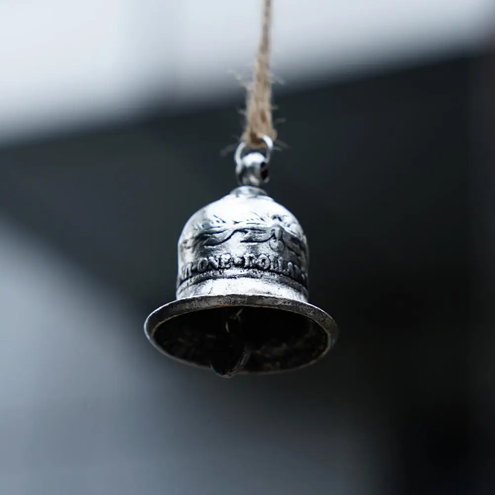 

New Morgan Silver Color Bell American Home Decor Halloween Craft Hanging Ornaments Pendant Christmas Tree Decoration Bell