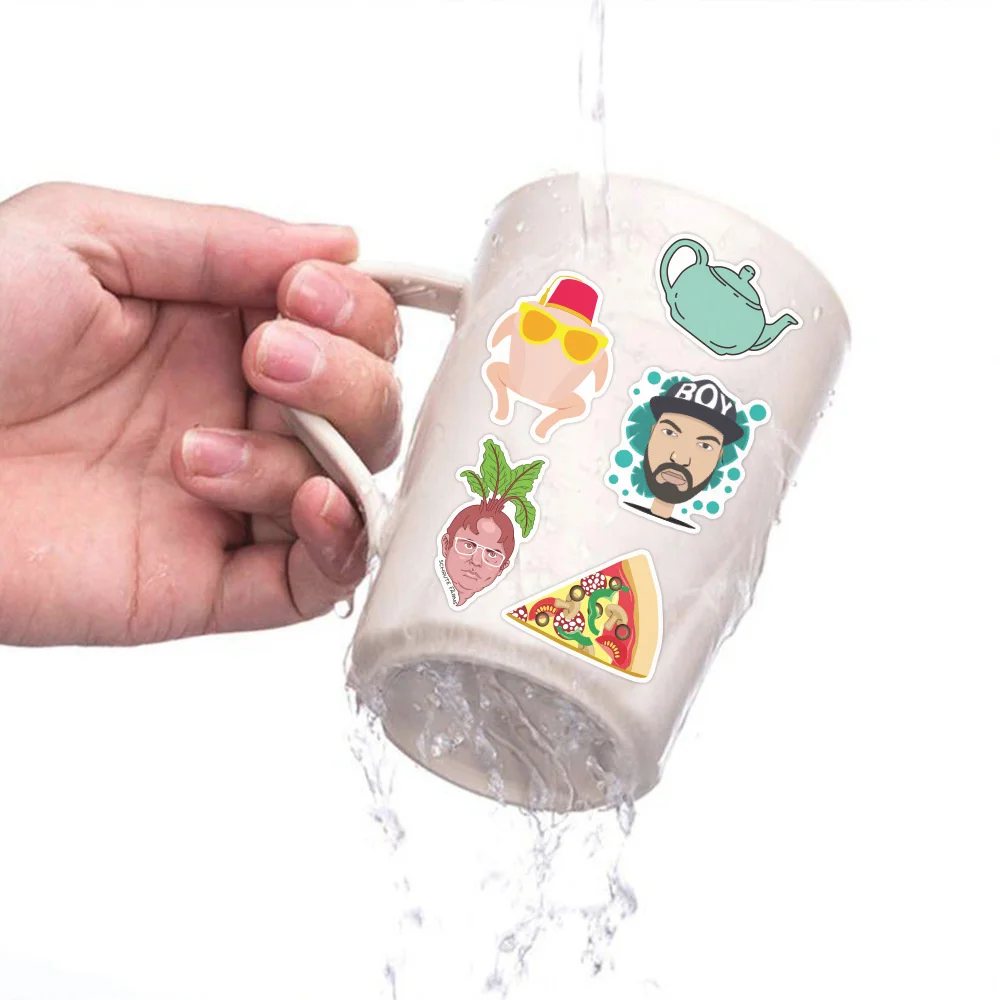 103050pcs american drama office character stickers graffiti stickers phone case luggage laptop creative diy stickers wholesale free global shipping