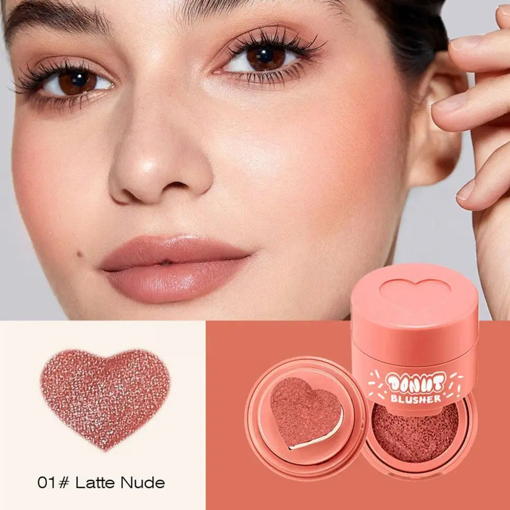 

Love Heart Air Cushion Liquid Blush Brighten Face Blush Contouring Face Soft Makeup Blusher Cheek Face Natural Palette W7C9