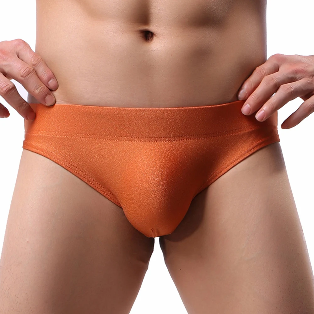 

Mens Bikini Slip Homme Sexy Lingerie Low-Rise Underwear High Elastic U Pouch Briefs Underpants Summer Cool Panties