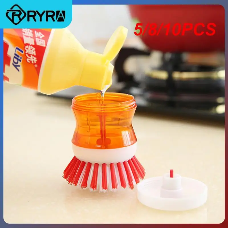 

5/8/10PCS Handheld Creative Kitchen Cleaning Brush Multifunctional Cleaning Brush Convenient Dish-washing Brush Kitchen Gadgets