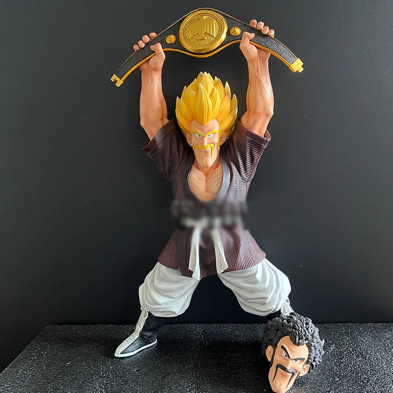 

34cm Anime Hercule Dragon Ball Figure Hercule Ring Name Action Figures Dbz Mister Satan Statue PVC Model Collectible Toys Gift