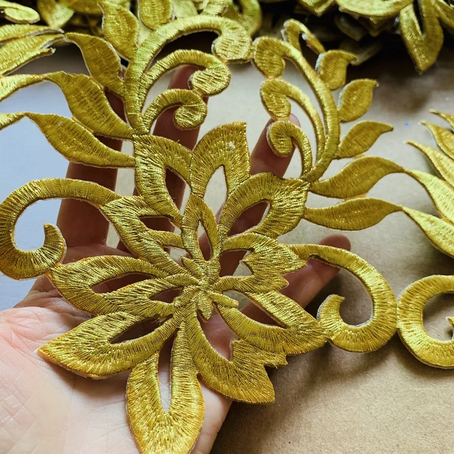 Вышивка утюгом на полых краях обрезка для одежды украшение термоклейкая нашивка