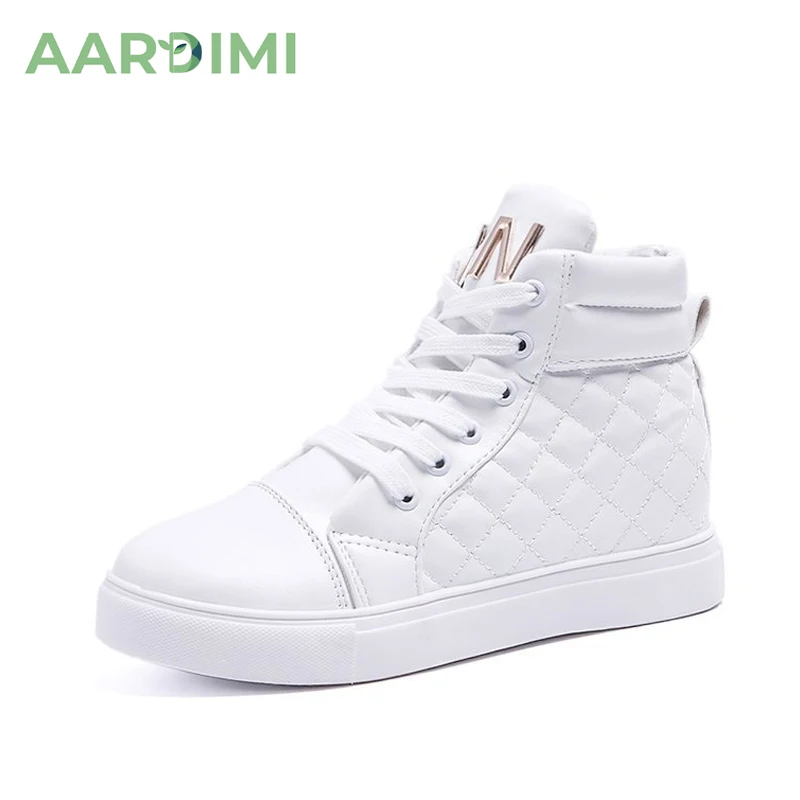 

Женские ботильоны на плоской подошве AARDIMI, модные однотонные резиновые, Повседневная дышащая спортивная обувь, черные белые, на осень