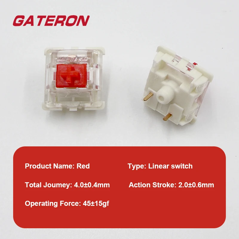 Фото Механические переключатели Gateron KS-9, 3-контактные, красные, коричневые, синие, зеленые, белые, RGB, бесшумные, с тактильным откликом, совместимые с Cherry MX №4