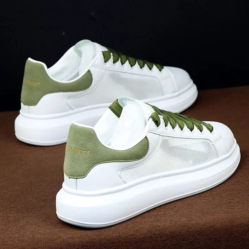 

Летняя новая сетчатая дышащая мужская обувь на толстой подошве увеличивающие рост парные туфли Студенческая Повседневная мужская обувь wo