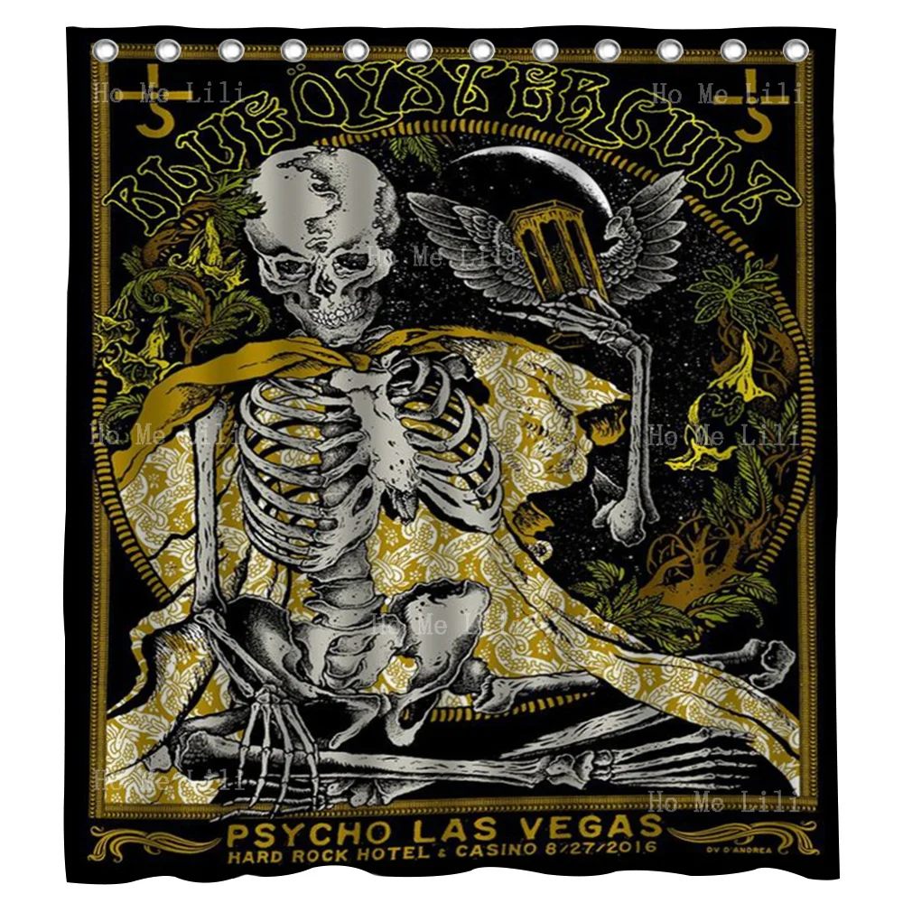 

Psycho Las Vegas Blue Oyster Cult Emperor's New Clothes And The Skull By Ho Me Lili Decorate Shower Curtains For Family Toilets